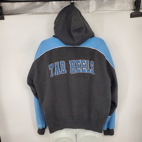 North Carolina Tar Heels Hoodie Men's Large Team Logo Blue Grey - Picture 3 of 11